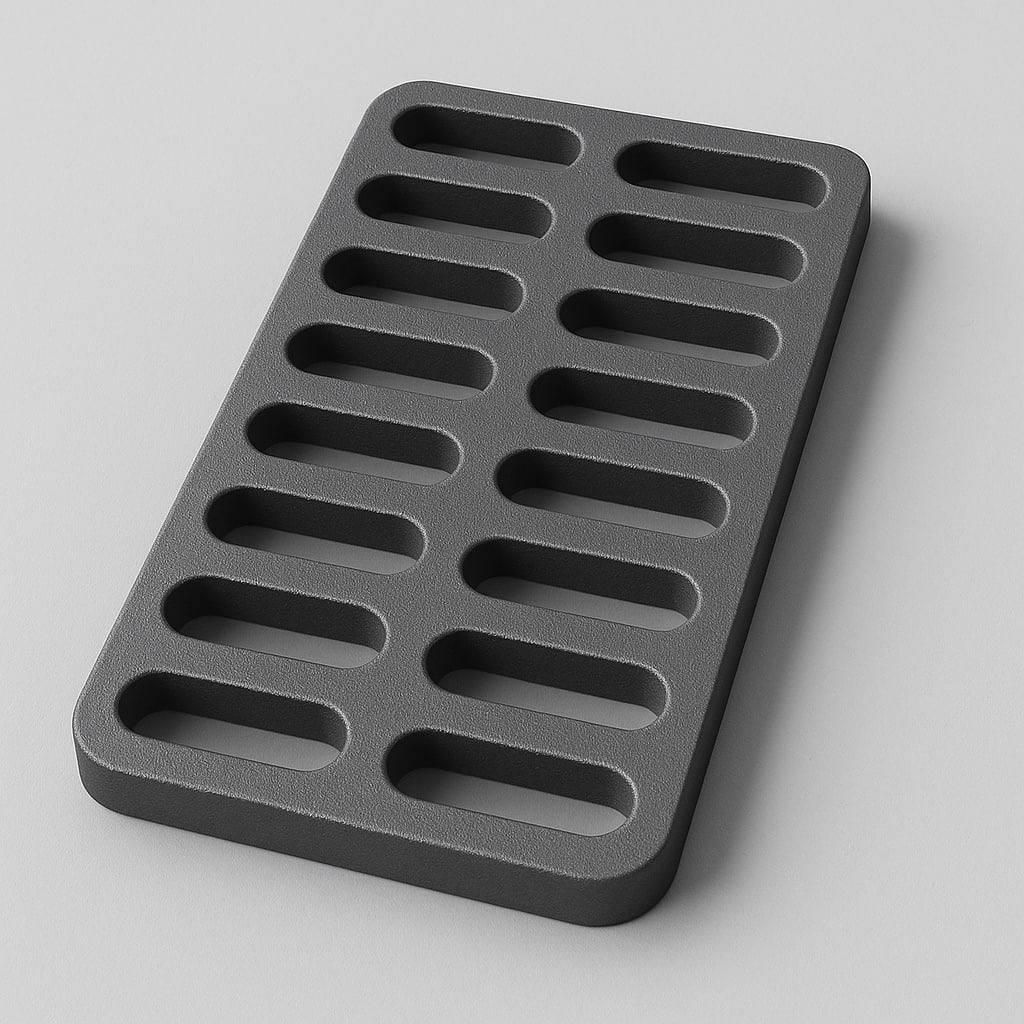 Чугунная решетка ливневая 410х500х25 мм 22 кг СЧ20