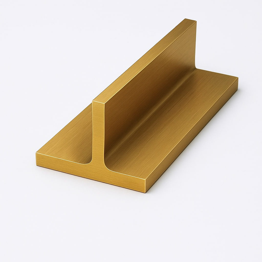 Латунный профиль Т-образный 14 мм ЛС59-1