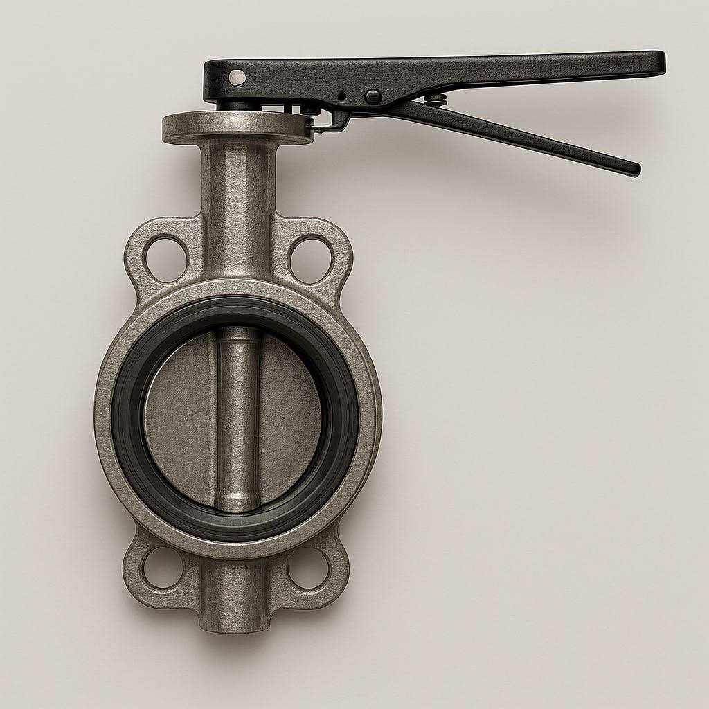 Затвор стальной дисковый ДУ 200 РУ 0.1 ГОСТ 12521-89